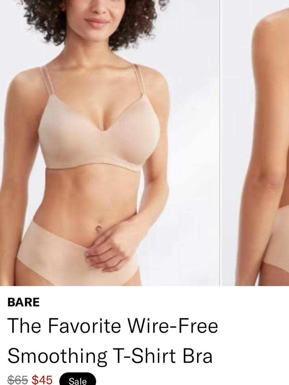 NWT Bare Necessities t-shirt bra 32DDD